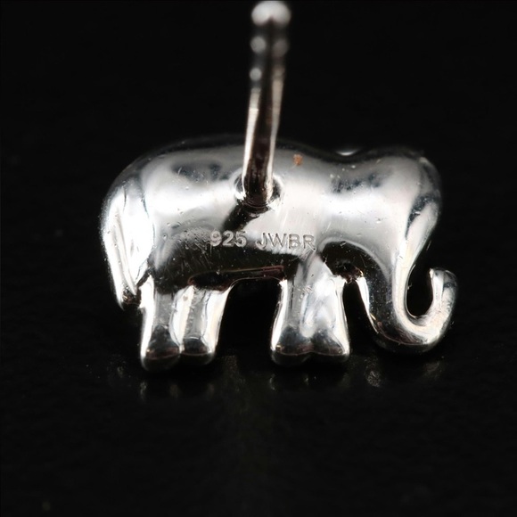 Sterling diamond elephant earrings - Picture 4 of 4